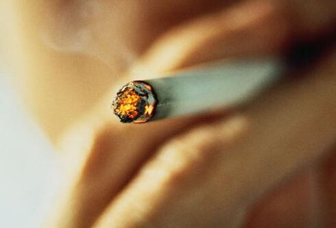 A adicción ao tabaquismo é causada pola nicotina